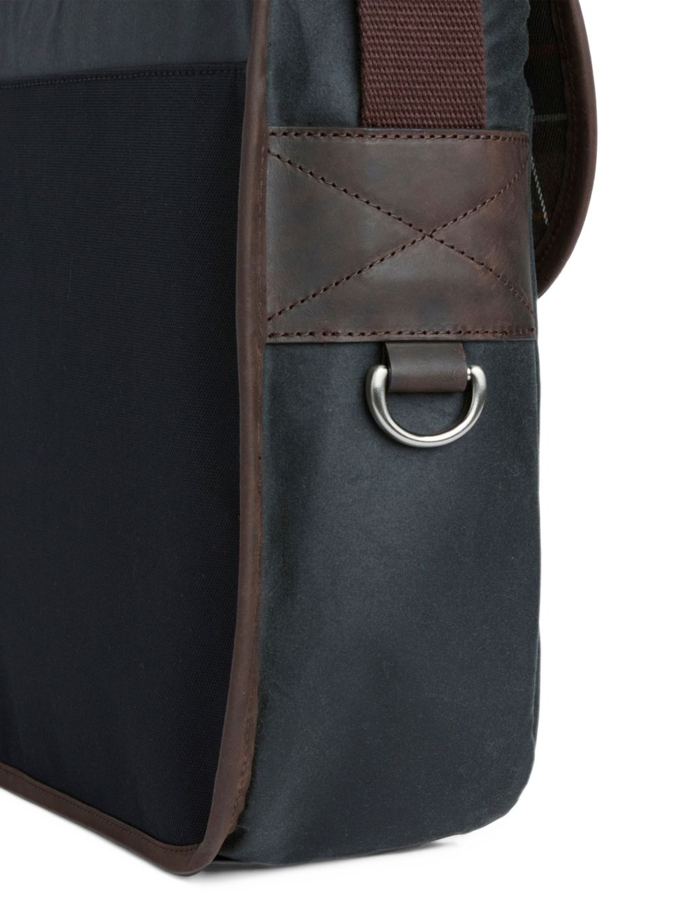 BARBOUR A.P.C. x Barbour Wax Tarras Borsa a Tracolla in Cotone Cerato