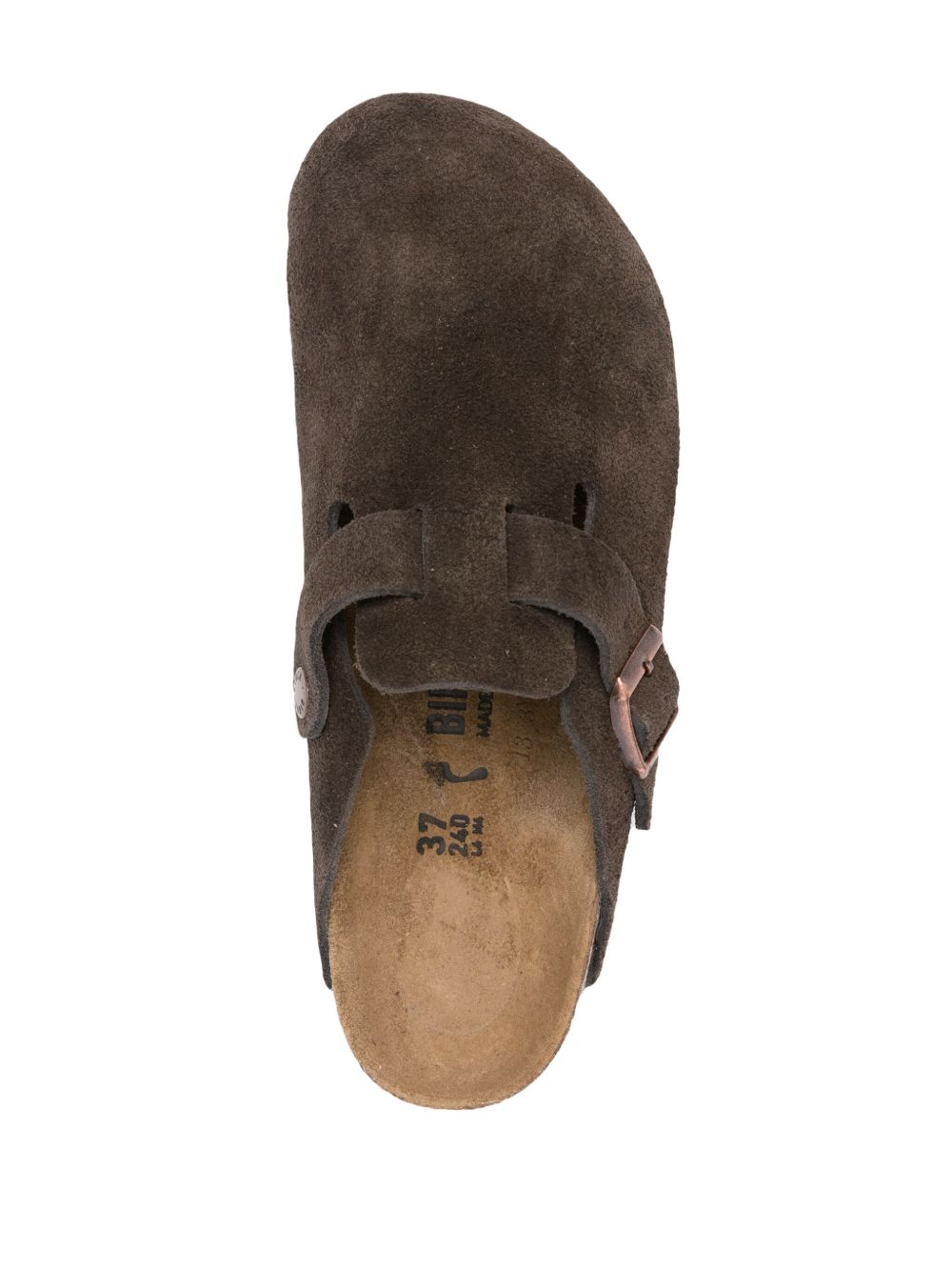 BIRKENSTOCK Sabot Boston marroni in pelle
