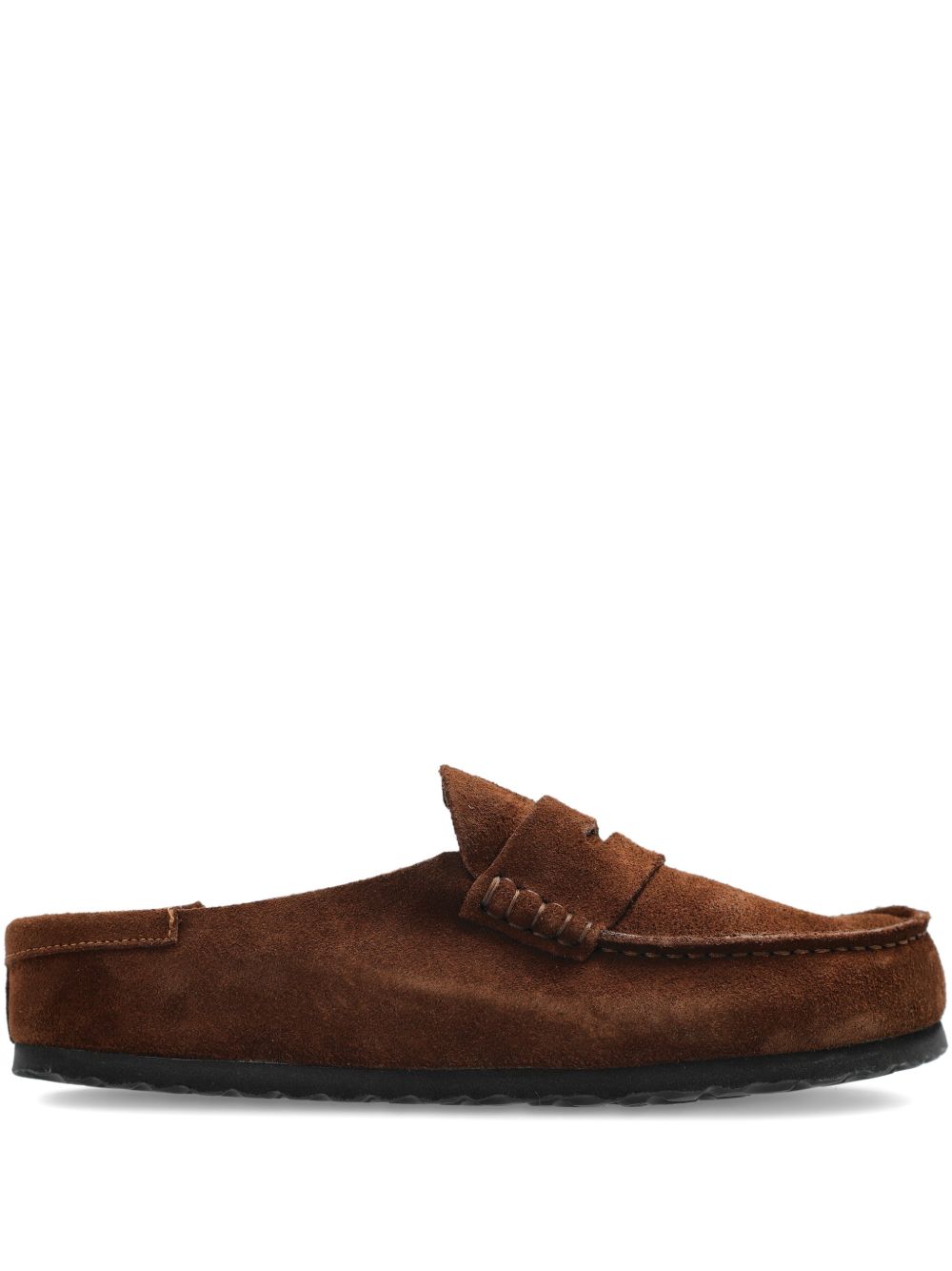 BIRKENSTOCK Sabot Naples in suede marrone