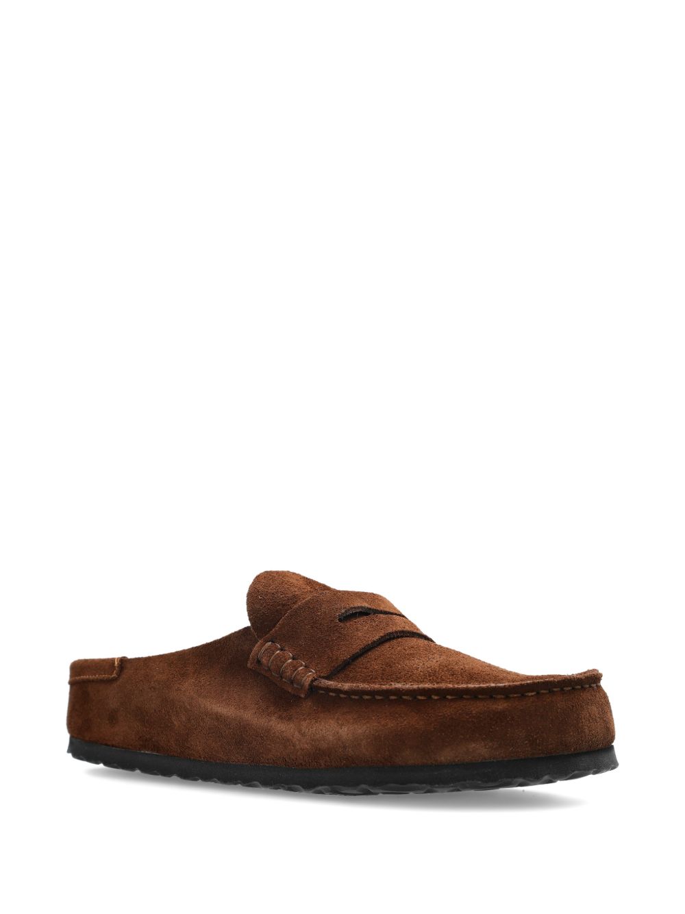 BIRKENSTOCK Sabot Naples in suede marrone