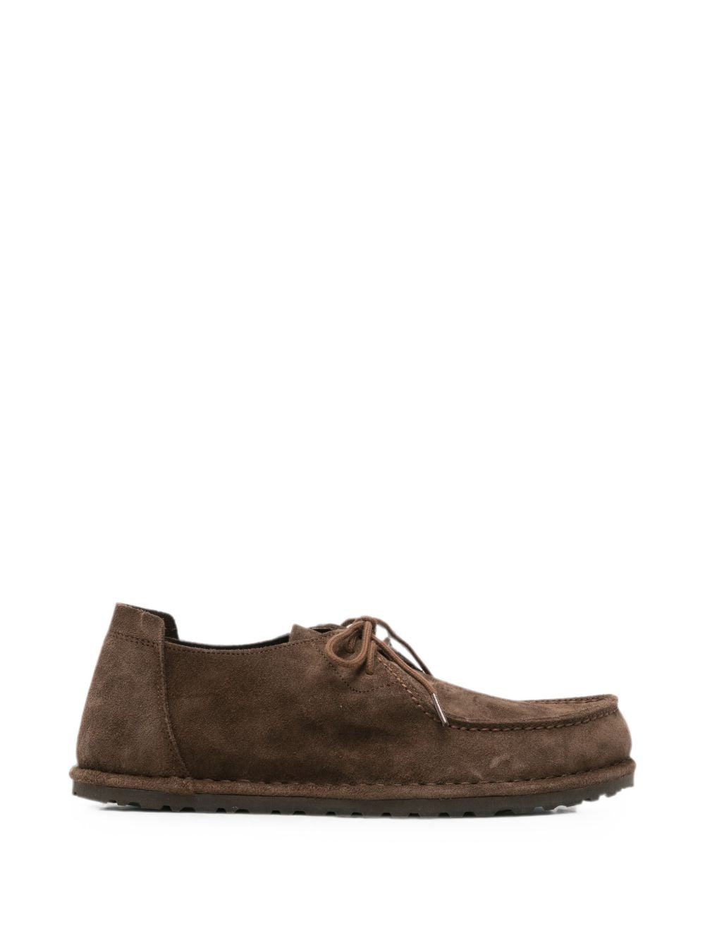 BIRKENSTOCK Utti Lace mocassino stringato in pelle scamosciata Carafe