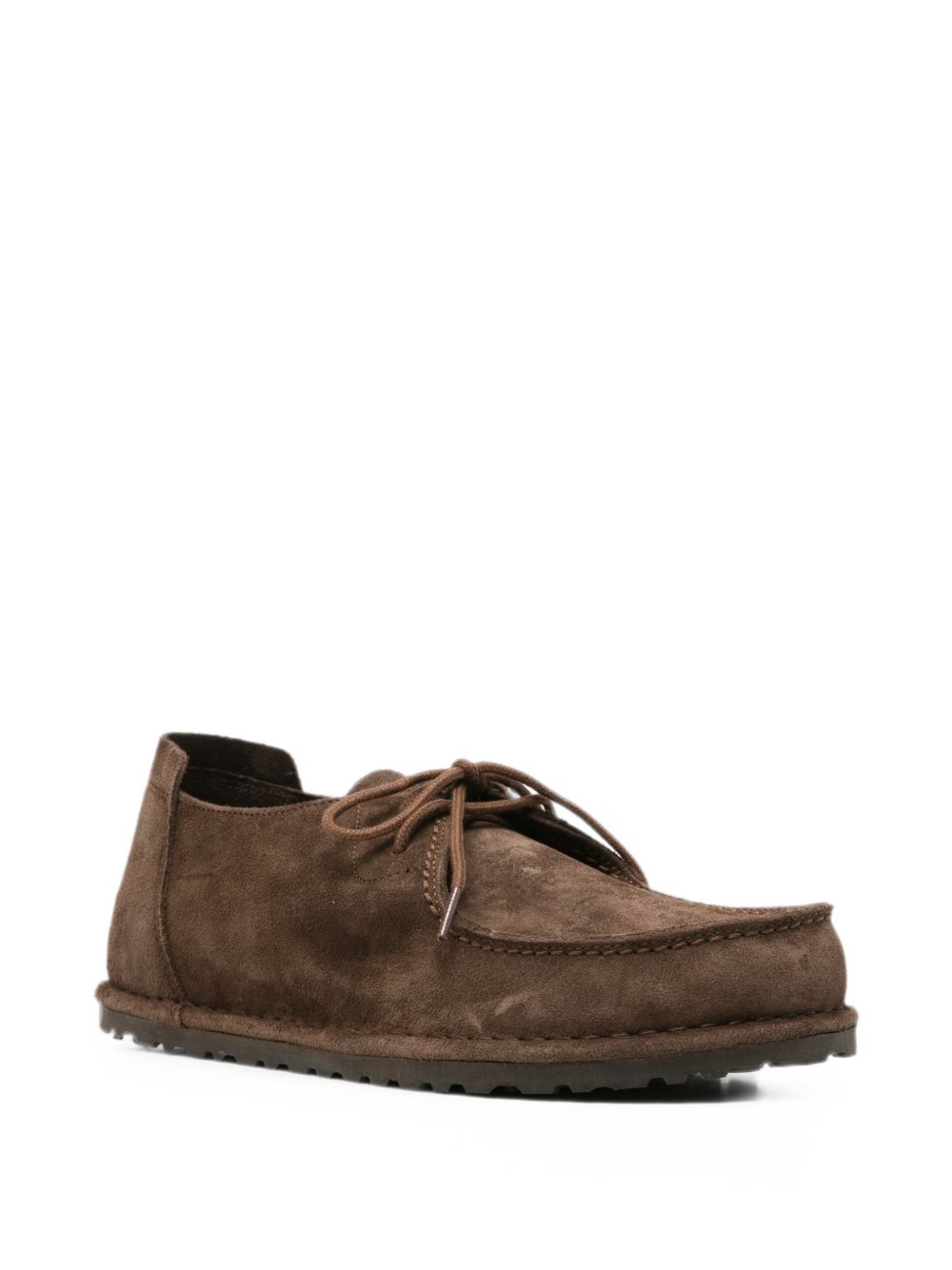 BIRKENSTOCK Utti Lace mocassino stringato in pelle scamosciata Carafe