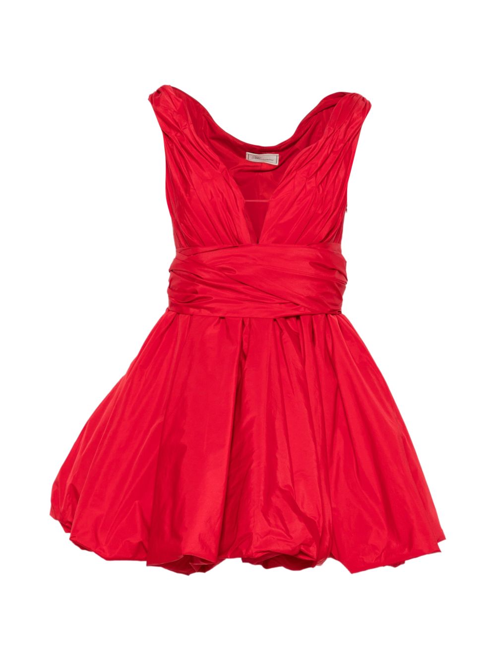 BLUMARINE Abito Corto Rosso con fiocco sulla schiena