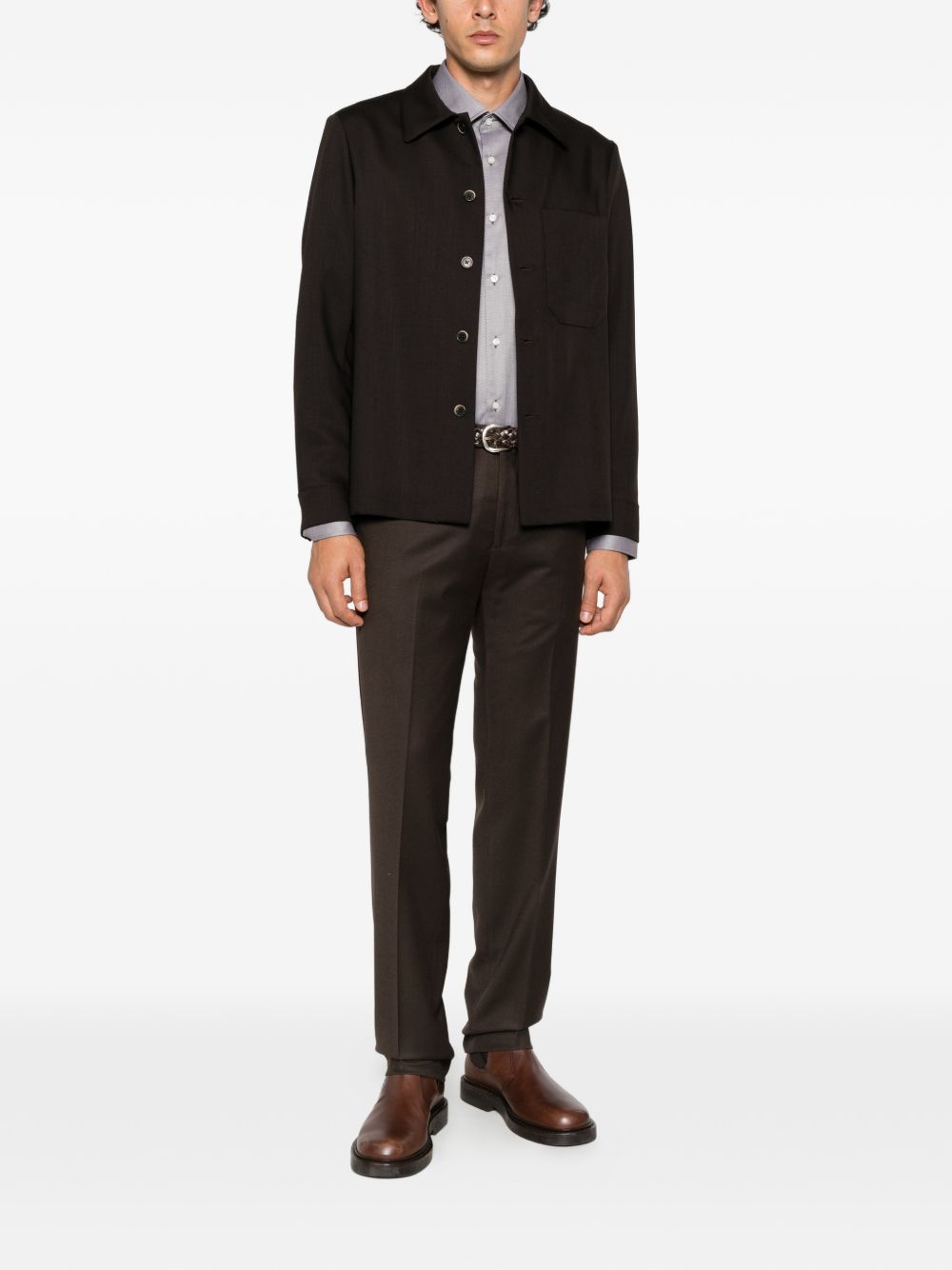 BOSS <BR/>Camicia in cotone a maniche lunghe
