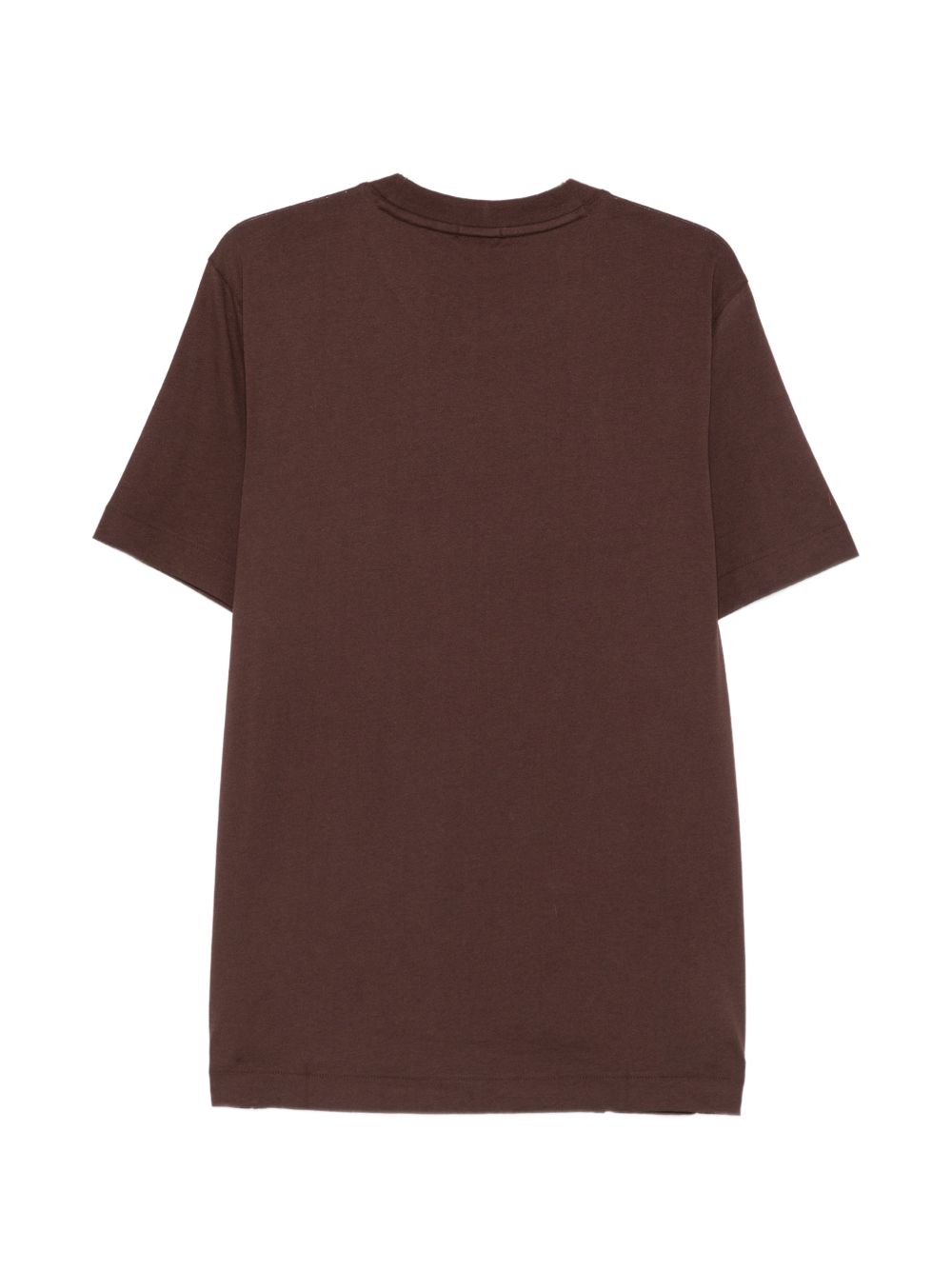 BOSS T-shirt marrone in cotone girocollo