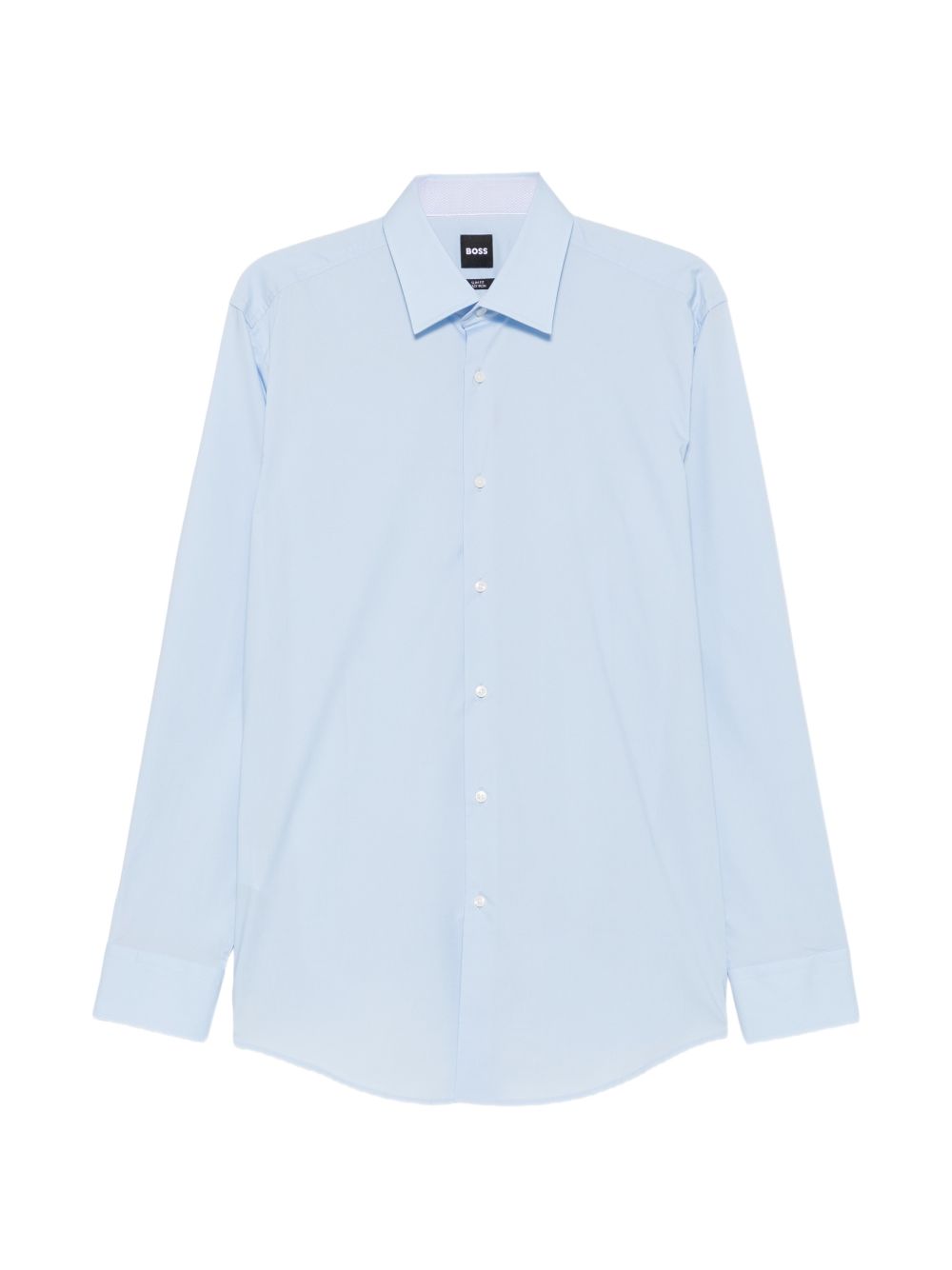 BOSS Camicia in cotone elasticizzato azzurra