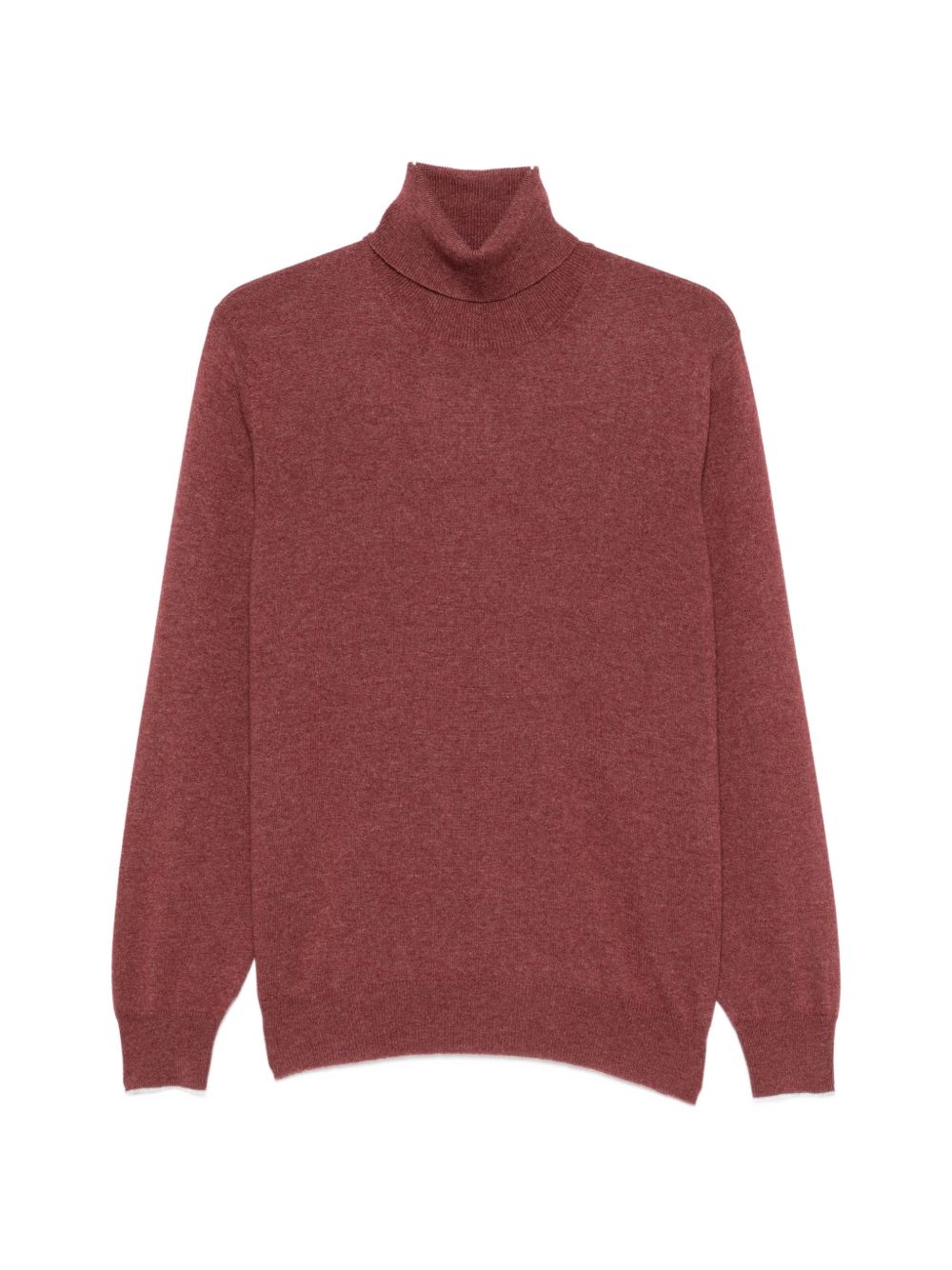 BRUNELLO CUCINELLI Maglia a collo alto in cashmere bordeaux