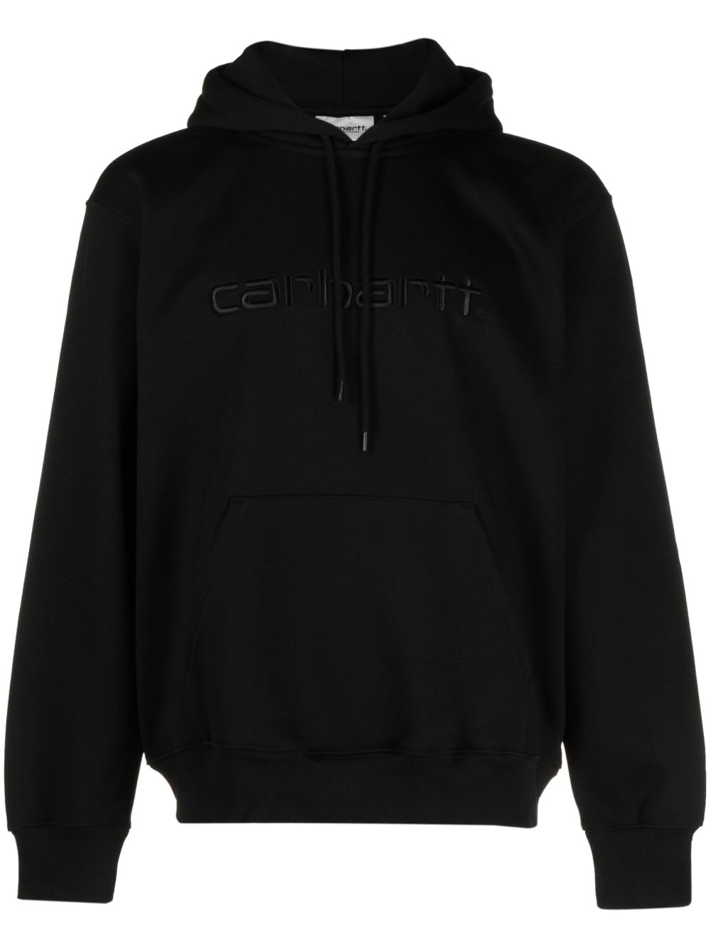 CARHARTT WIP Felpa nera con cappuccio e logo