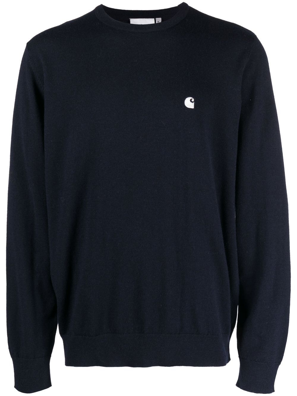 CARHARTT WIP Maglioncino girocollo blu navy con logo