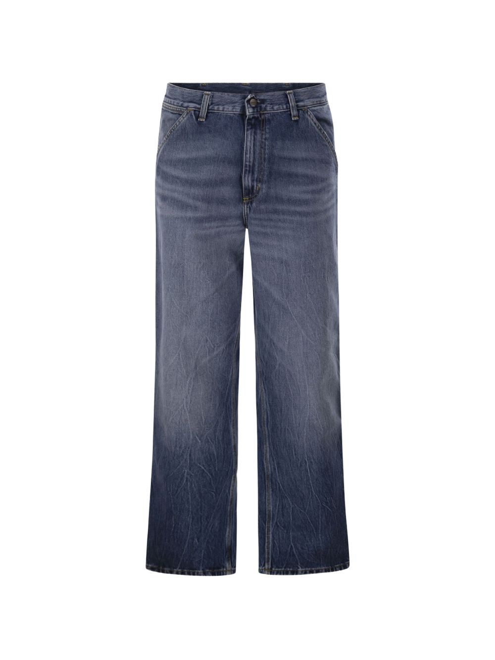CARHARTT WIP Single Knee Pant Heavy Stone Bleached in denim blu