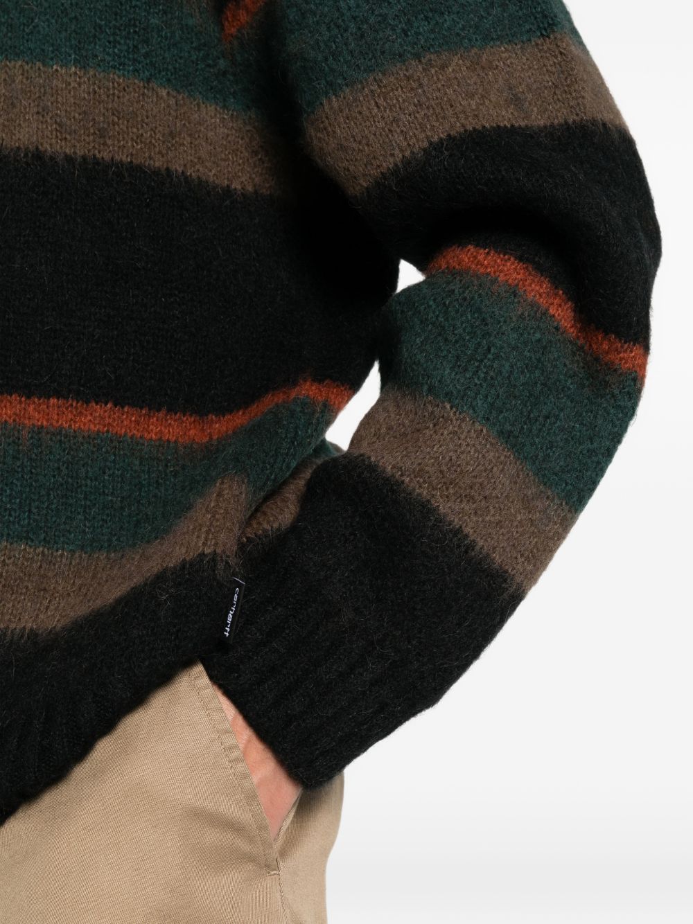 CARHARTT WIP Maglione Girocollo a Righe Jacquard