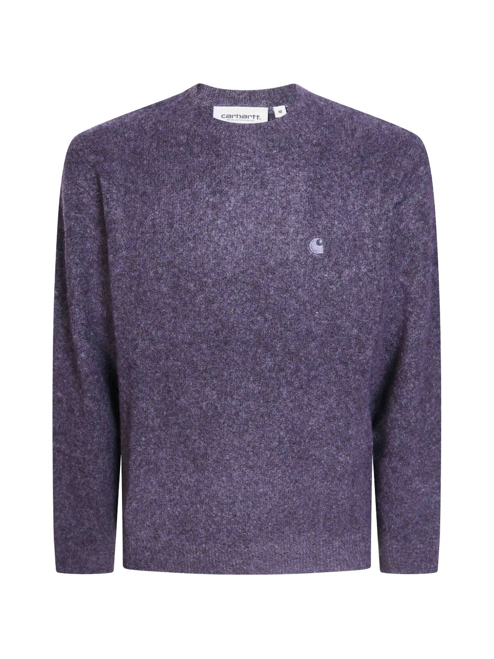 CARHARTT WIP Maglioncino girocollo viola con logo