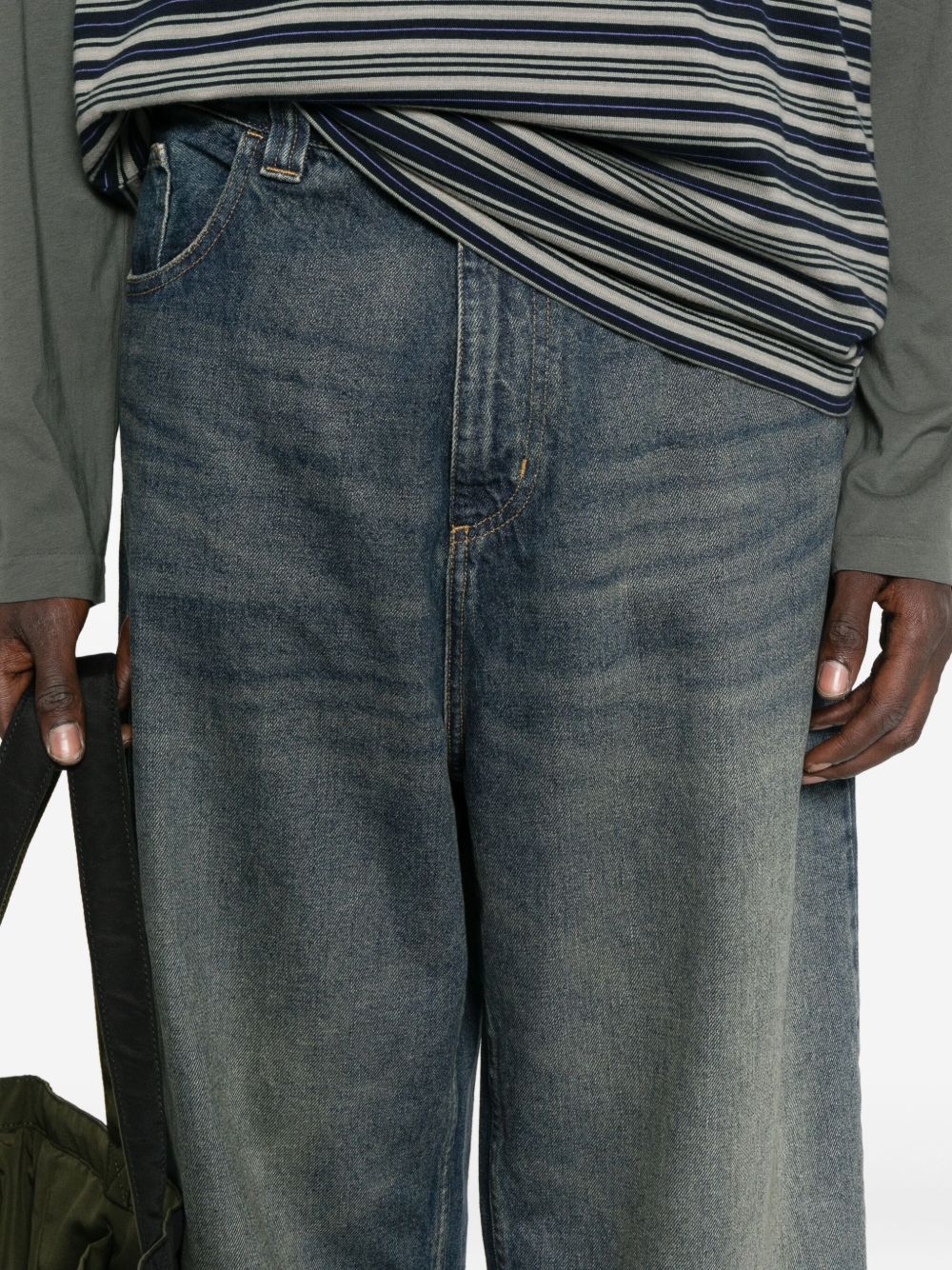 CARHARTT WIP Brandon Pant in denim dalla vestibilità ampia