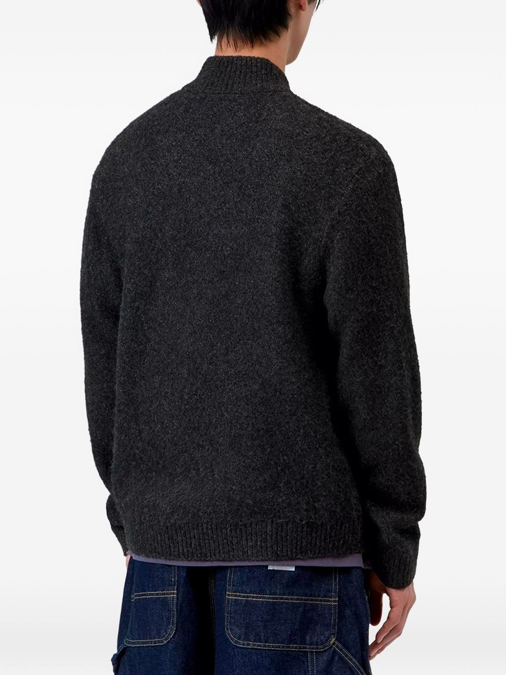 CARHARTT WIP Giacca in maglia Curtis con collo alto e logo