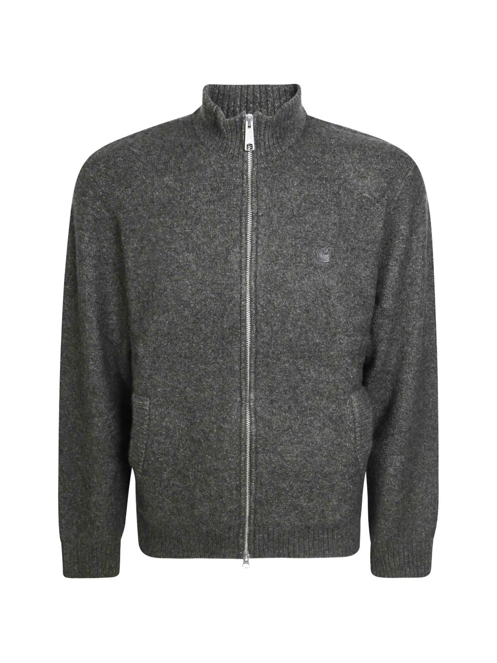CARHARTT WIP Giacca in maglia Curtis con collo alto e logo