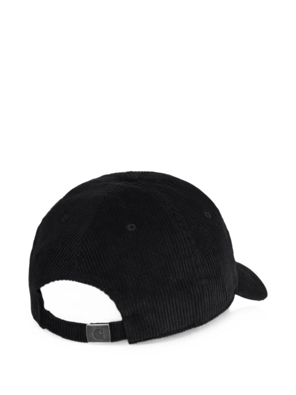 CARHARTT WIP Cappello da baseball in cotone nero con logo bianco