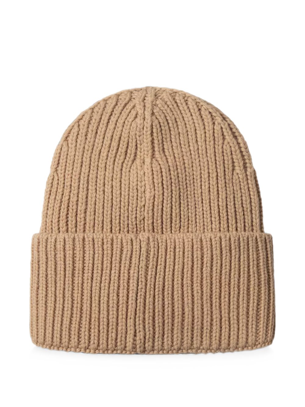 CARHARTT WIP Berretto marrone chiaro a coste con logo