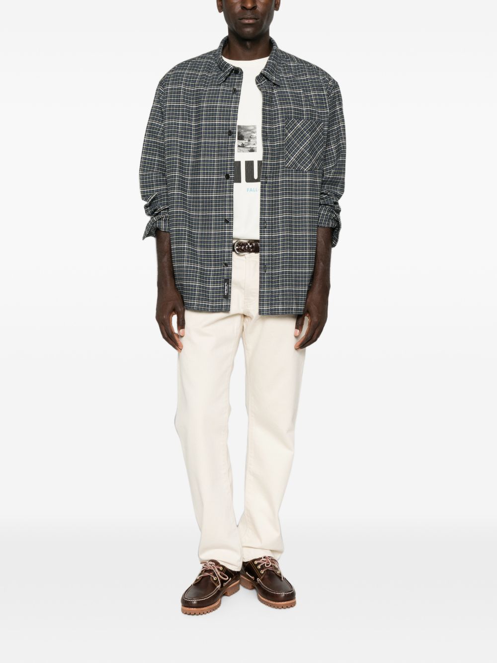 CARHARTT WIP L/S Todrick Shirt in cotone pied-de-poule