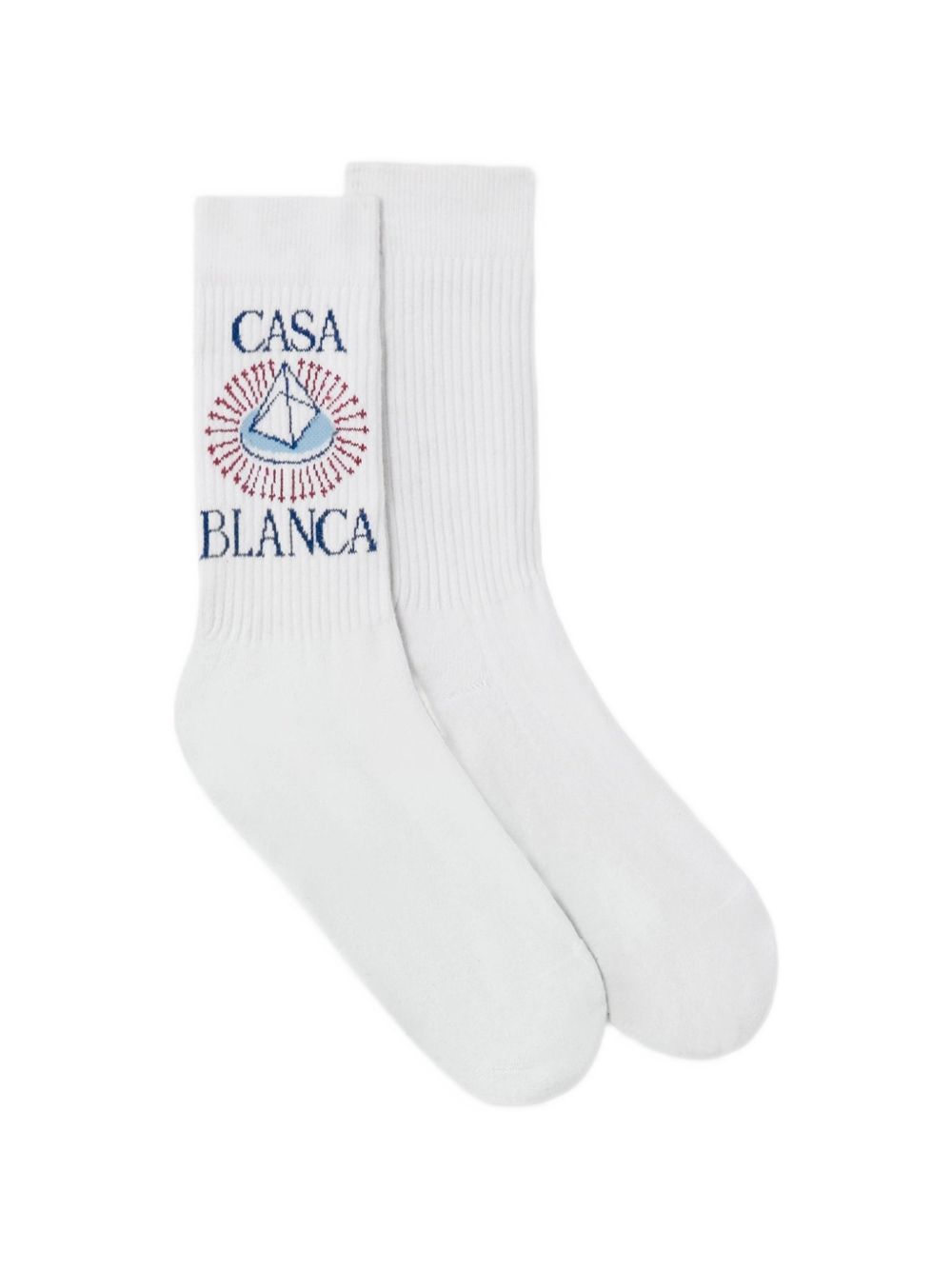 CASABLANCA Calzini bianchi con logo