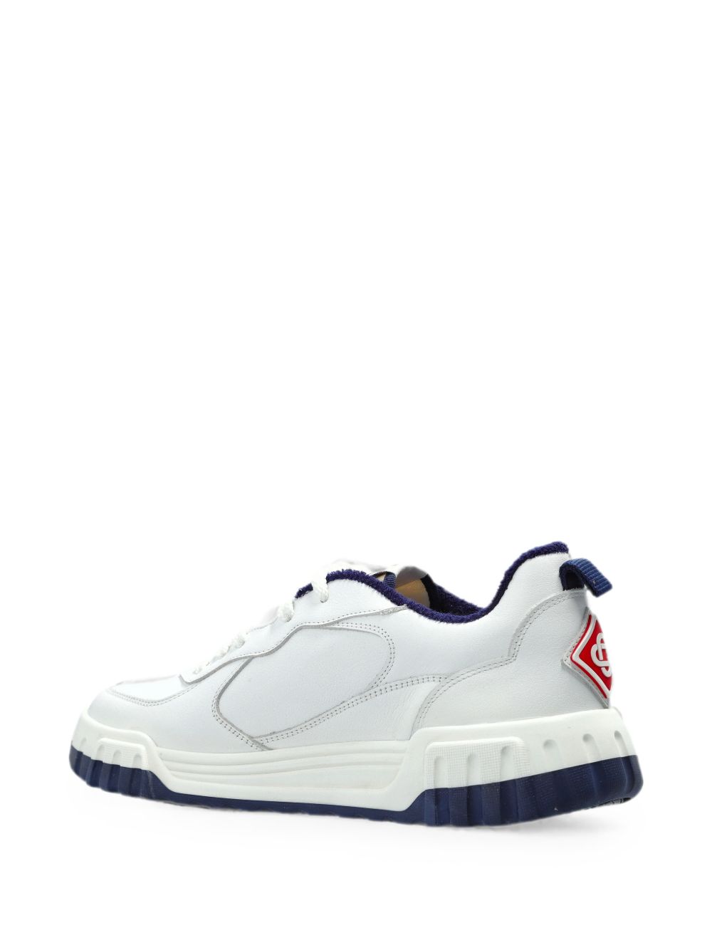 CASABLANCA Sneakers Court in pelle bianca