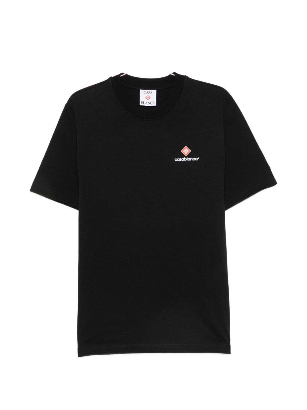 CASABLANCA T-shirt nera a maniche corte