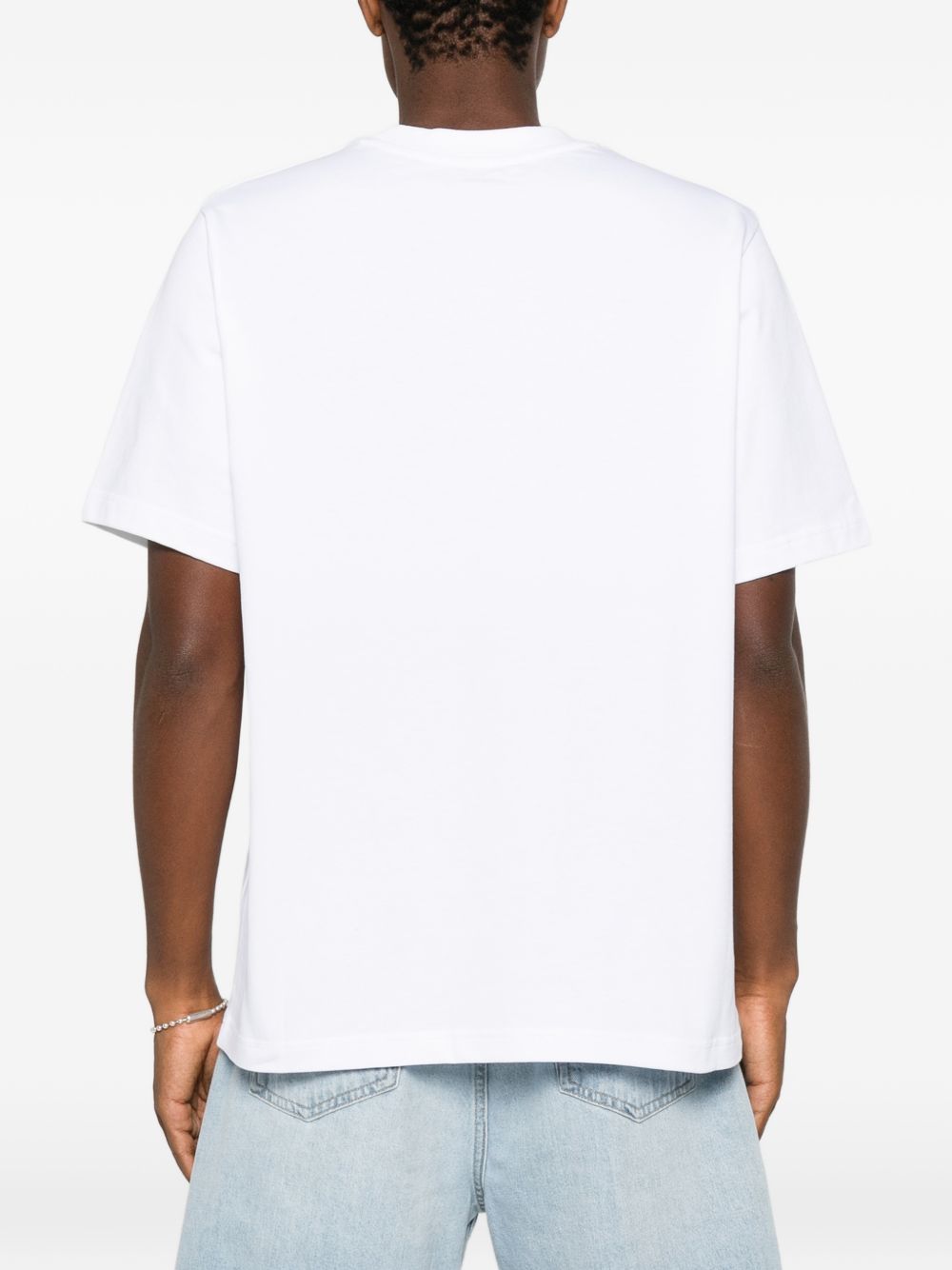 CASABLANCA T-shirt bianca a maniche corte con stampa grafica