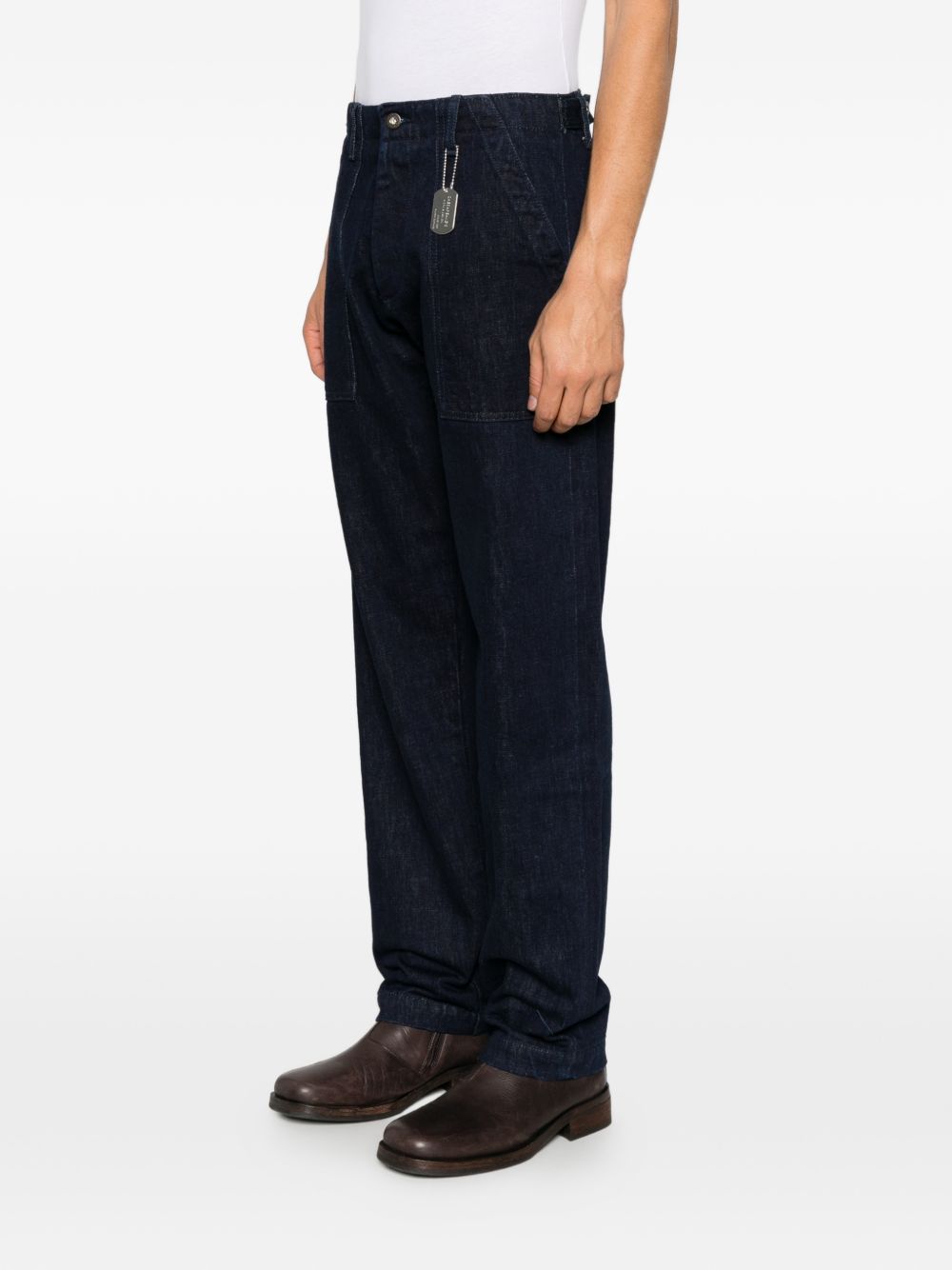 CHESAPEAKES Jeans Selvedge Graves blu scuro con tasche