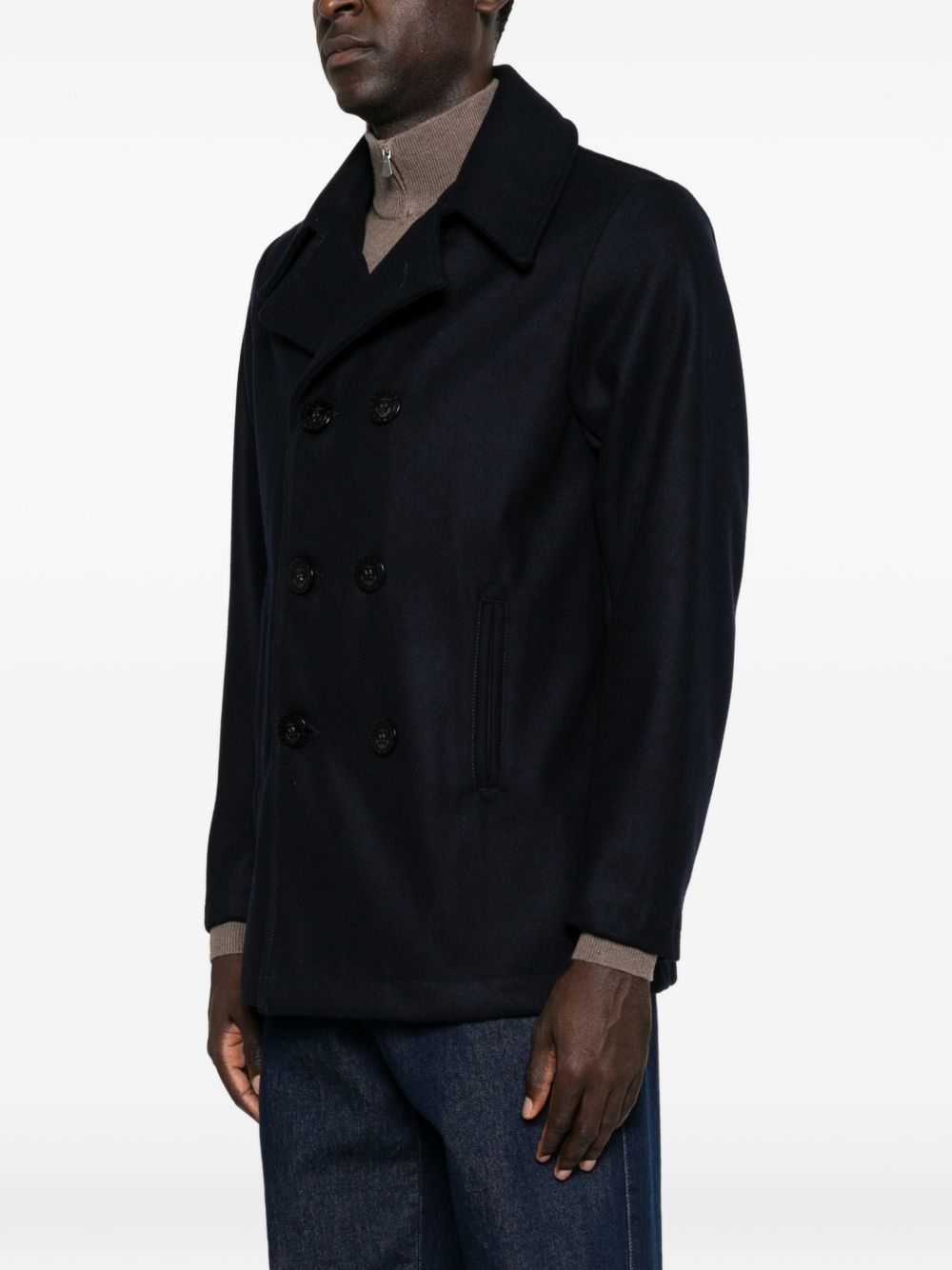 CHESAPEAKES Cappotto blu Peacoat doppiopetto