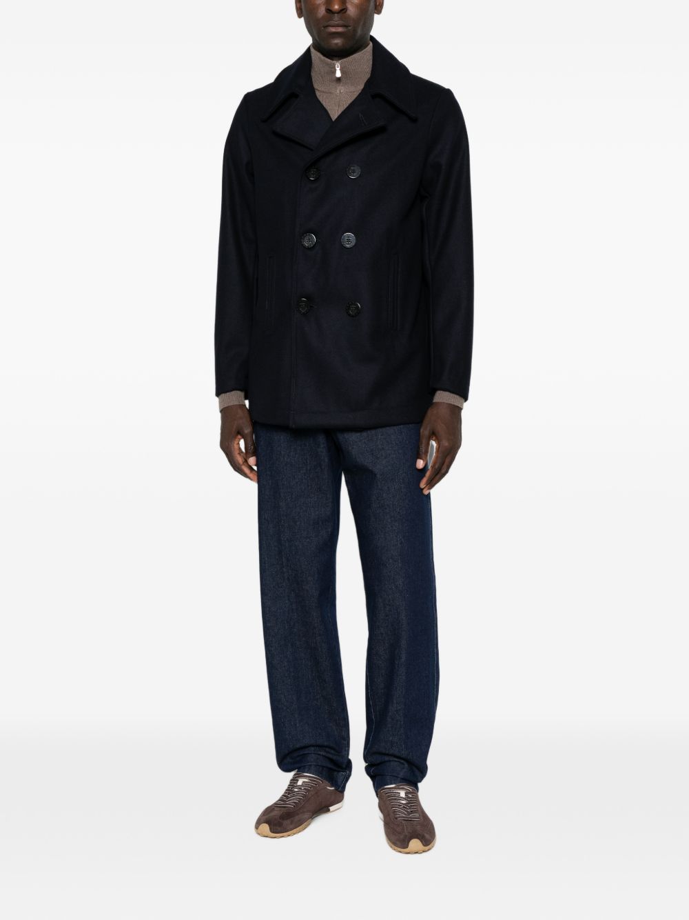 CHESAPEAKES Cappotto blu Peacoat doppiopetto