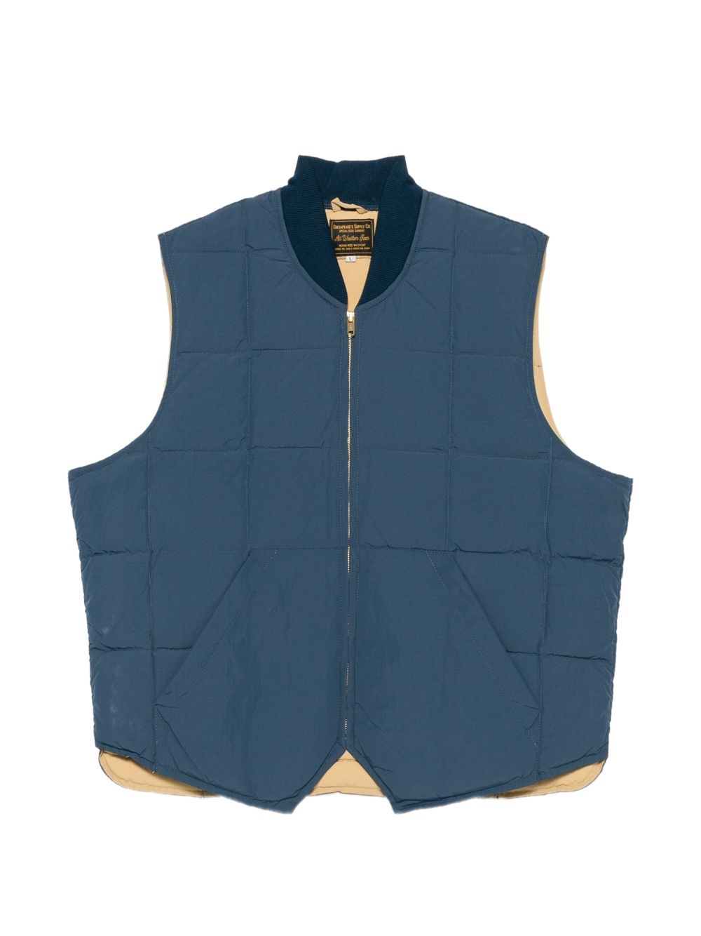CHESAPEAKES Gilet azzurro in nylon con zip