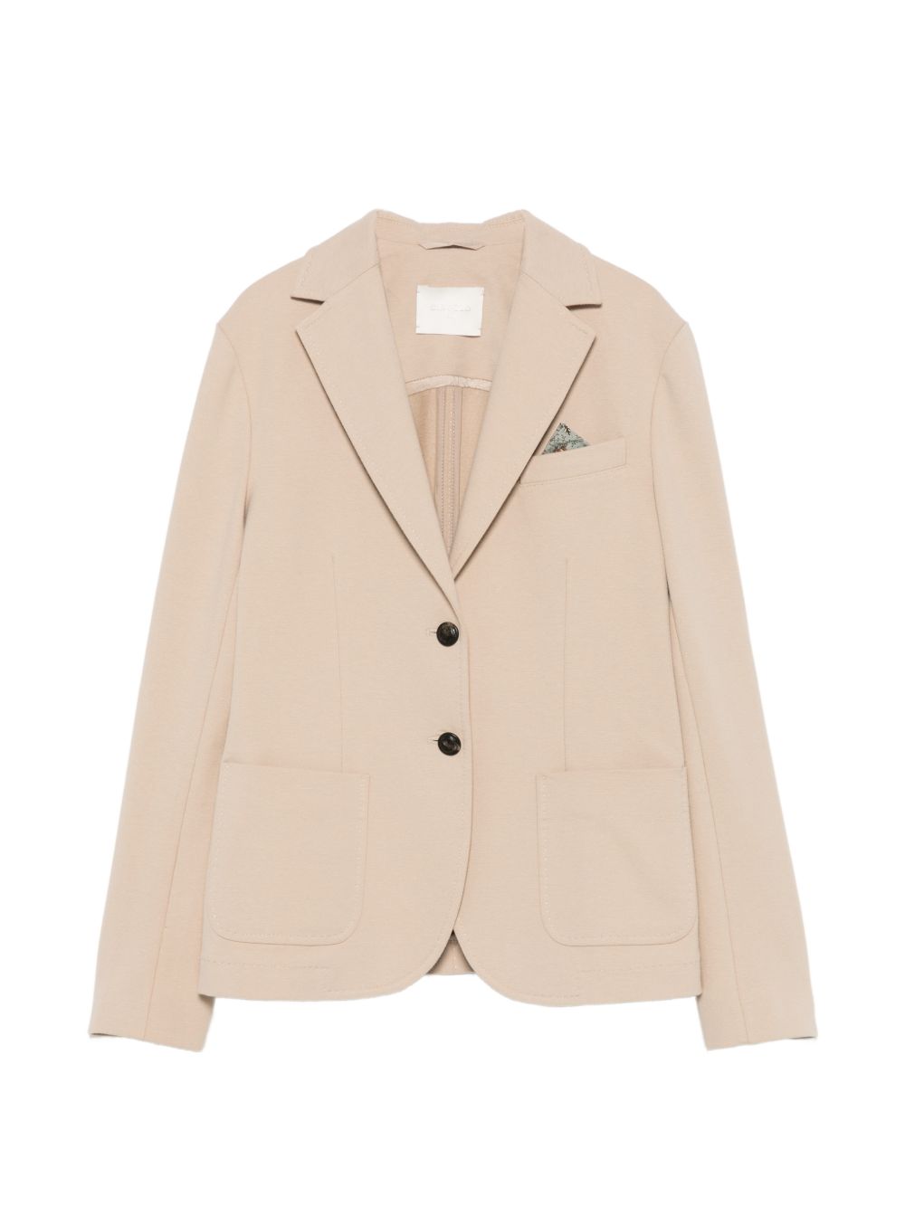 CIRCOLO 1901 Blazer monopetto beige in cotone elasticizzato