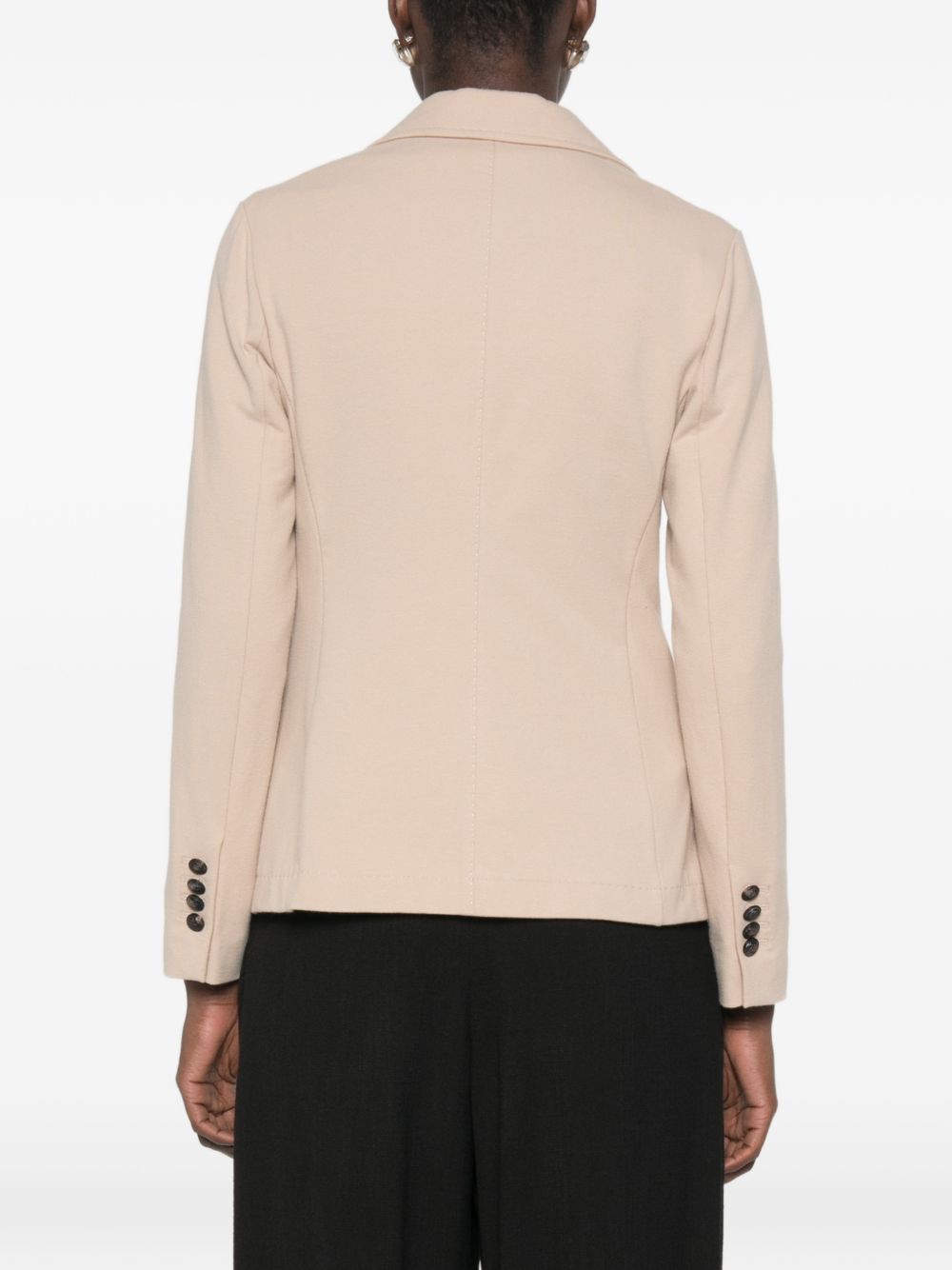 CIRCOLO 1901 Blazer monopetto beige in cotone elasticizzato