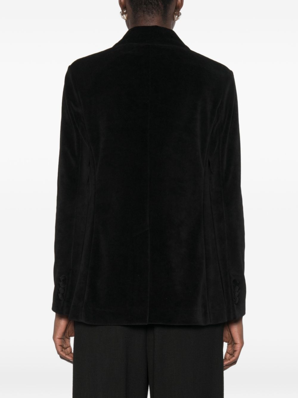 CIRCOLO 1901 Blazer doppiopetto nero in velluto