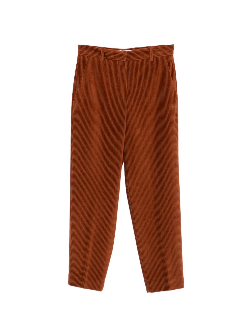 CIRCOLO 1901 Pantaloni cropped in velluto a coste blu navy