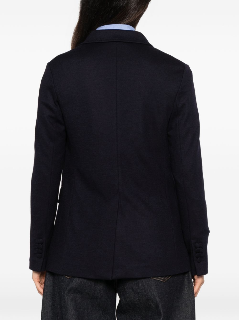 CIRCOLO 1901 Blazer doppiopetto in lana misto cashmere blu