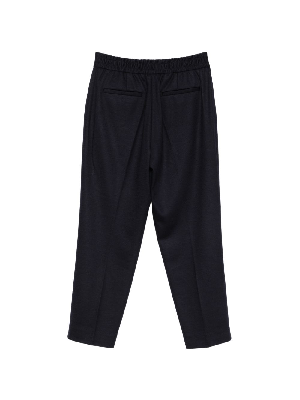 CIRCOLO 1901 Pantaloni blu in lana con coulisse in vita