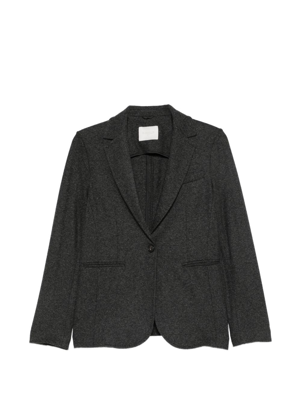 CIRCOLO 1901 Blazer grigio antracite in lana con tasche