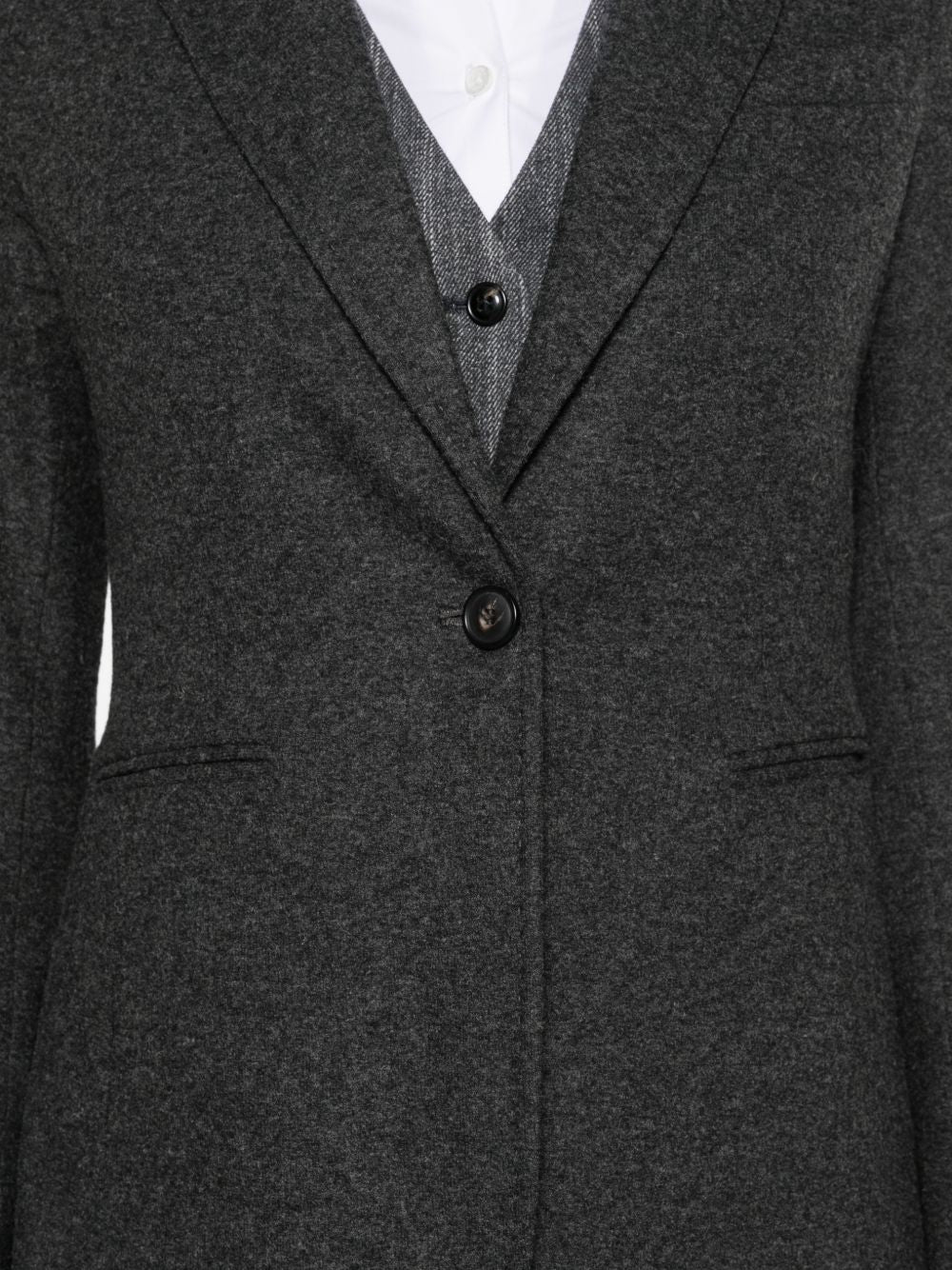 CIRCOLO 1901 Blazer grigio antracite in lana con tasche