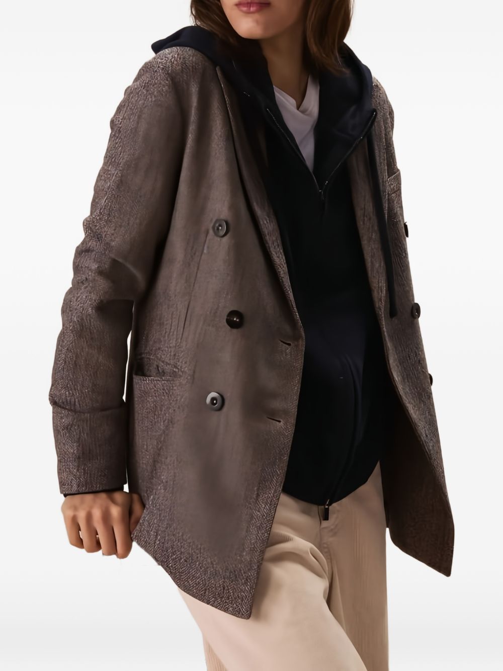 CIRCOLO 1901 Blazer doppiopetto in lana con tasche