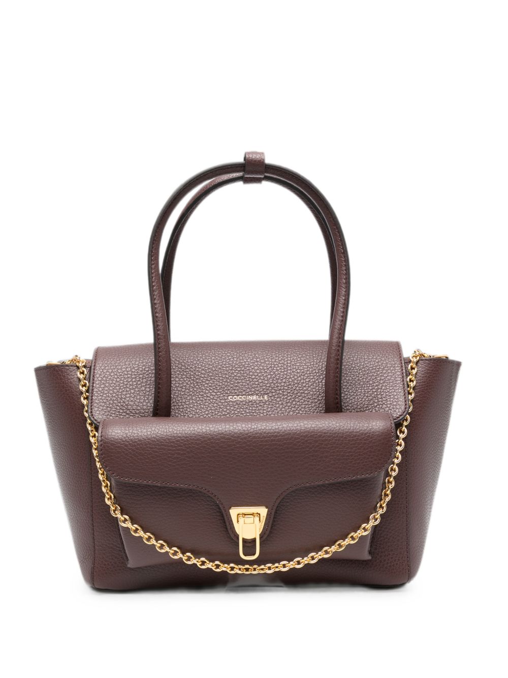 COCCINELLE Borsa a mano in pelle martellata bordeaux