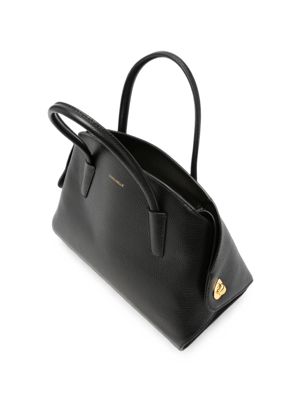 COCCINELLE Borsa a spalla nera in pelle