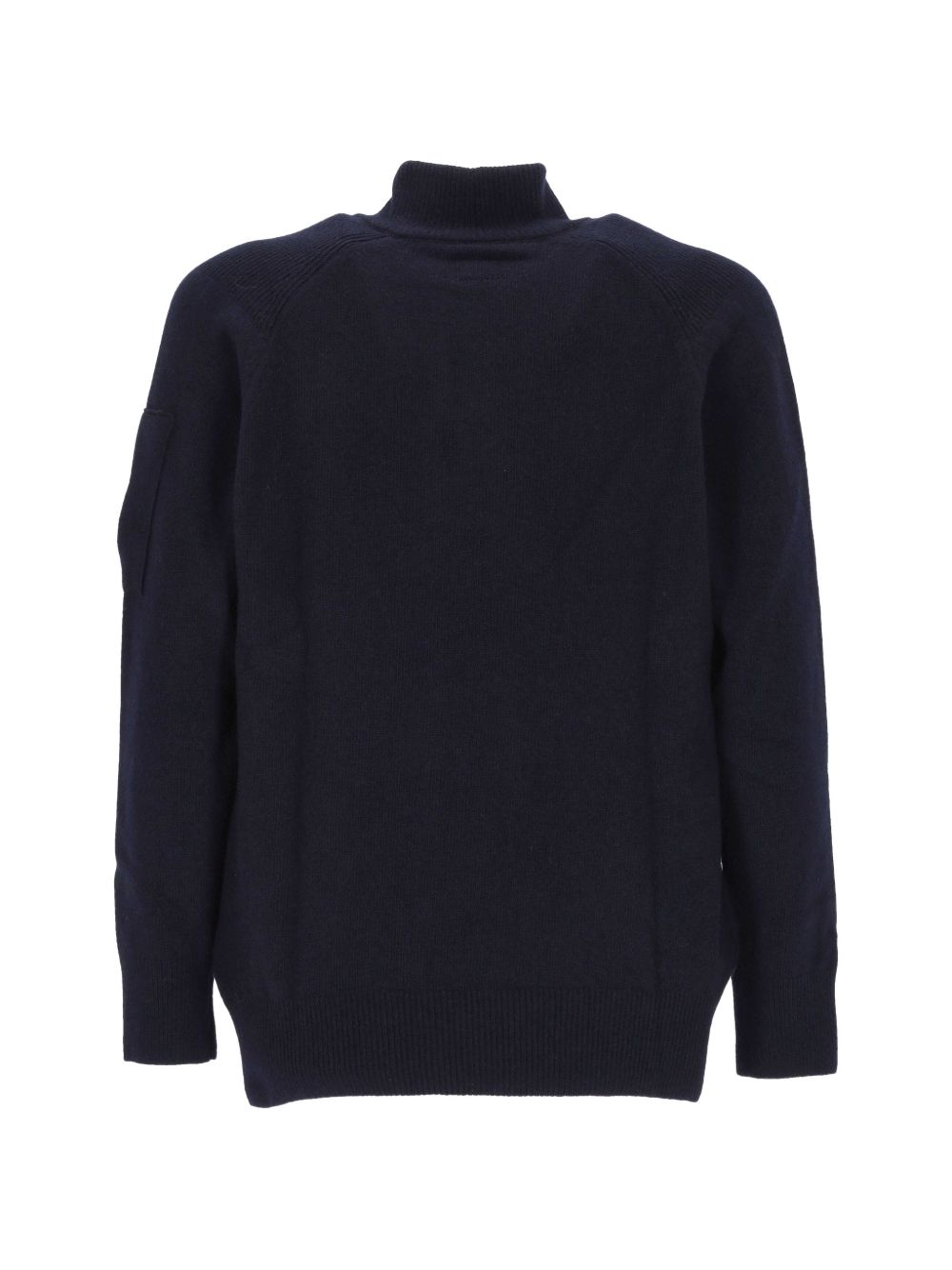 CP COMPANY Maglia blu a collo alto con bottoni