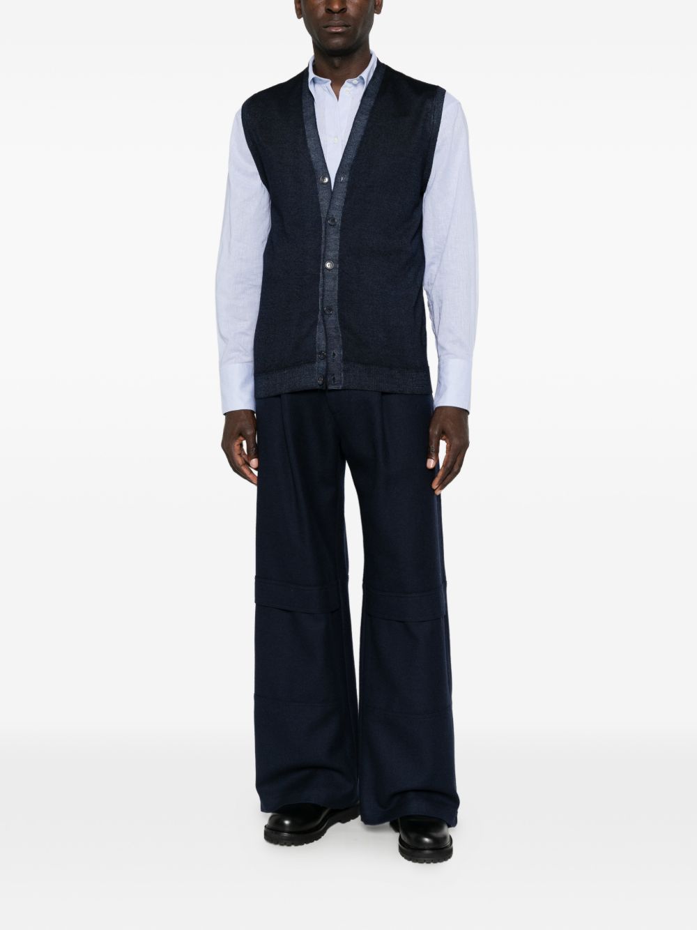 DANIELE FIESOLI Gilet in lana blu