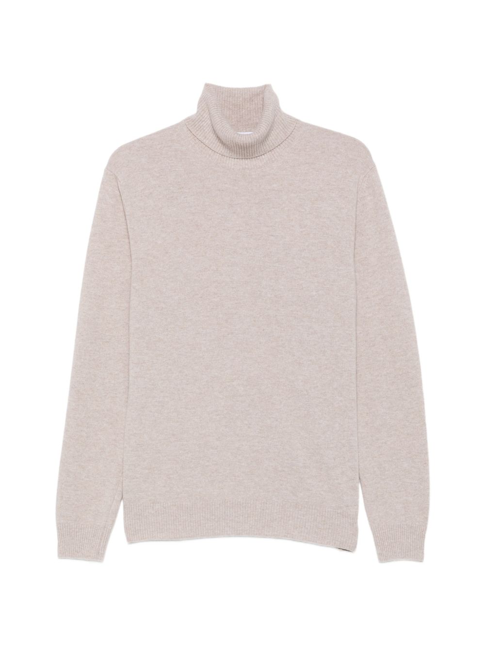 DANIELE FIESOLI Maglia a collo alto in lana misto cashmere beige
