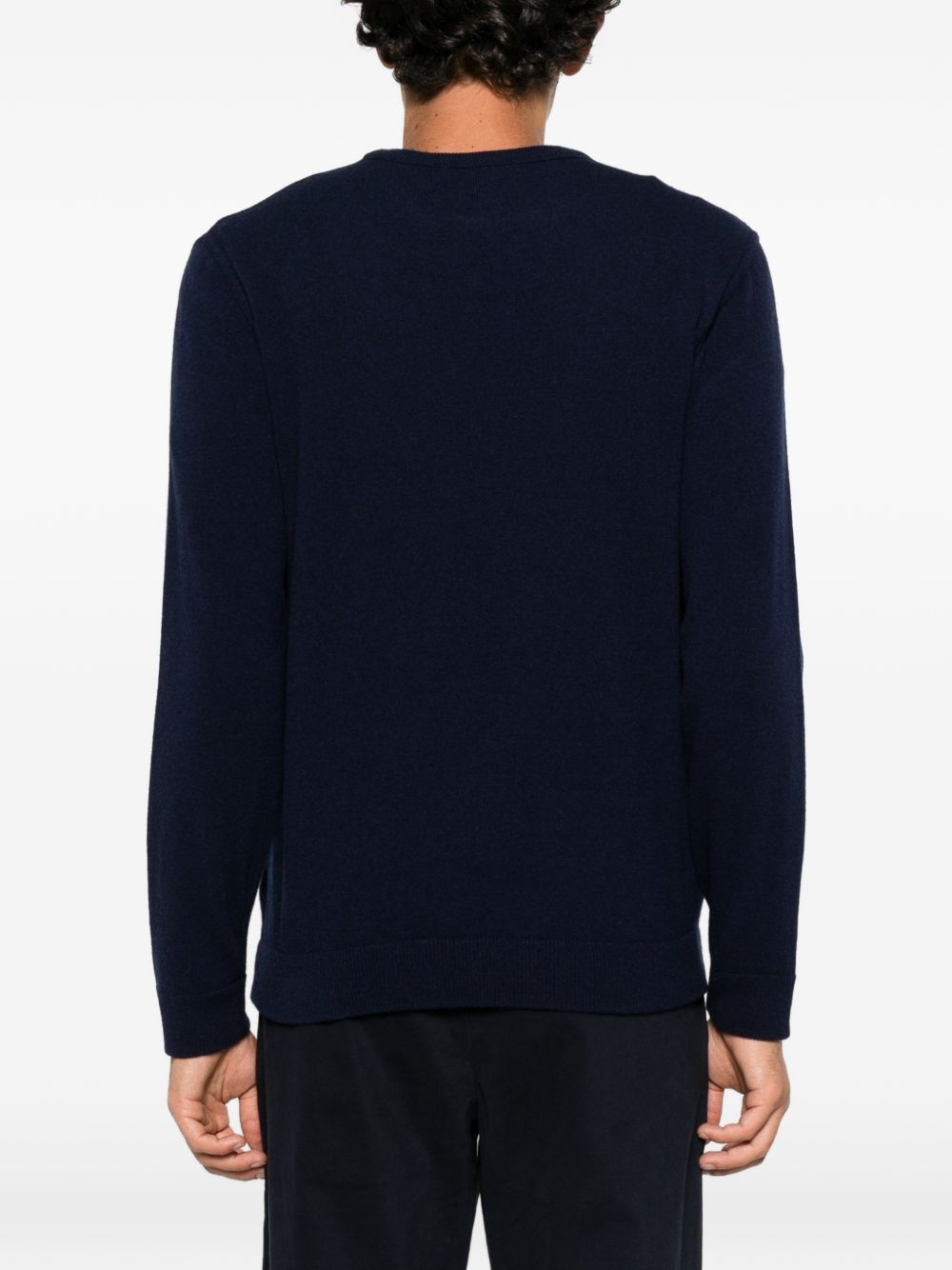 DANIELE FIESOLI Maglia girocollo nera in lana misto cashmere