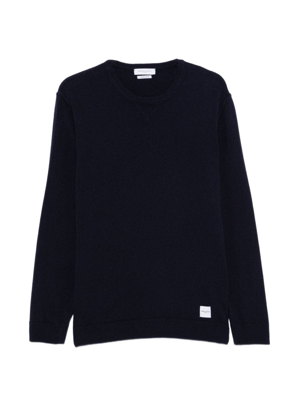DANIELE FIESOLI Maglia girocollo nera in lana misto cashmere