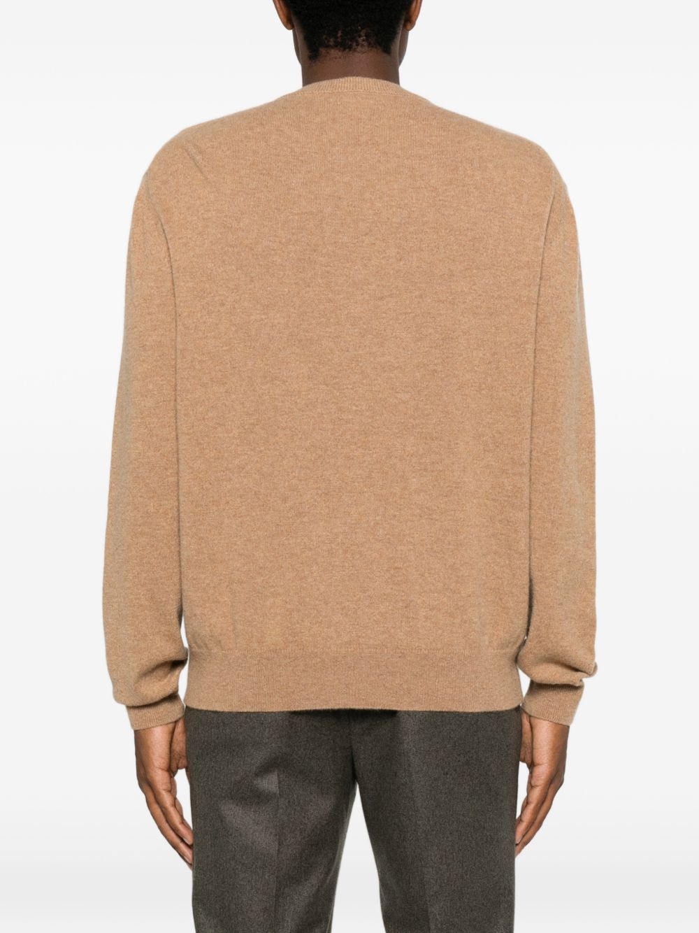 DANIELE FIESOLI Maglia girocollo in cashmere color cammello
