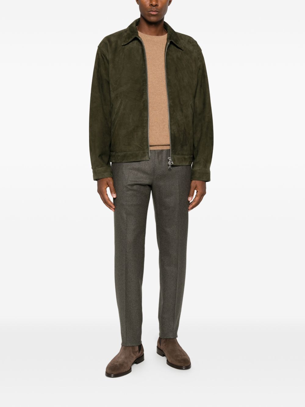 DANIELE FIESOLI Maglia girocollo in cashmere color cammello