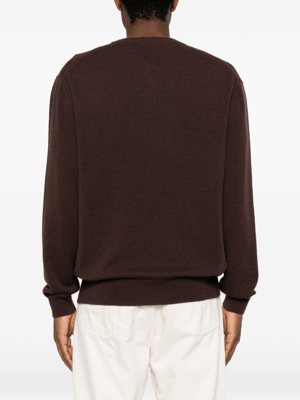 DANIELE FIESOLI Maglia girocollo in cashmere marrone
