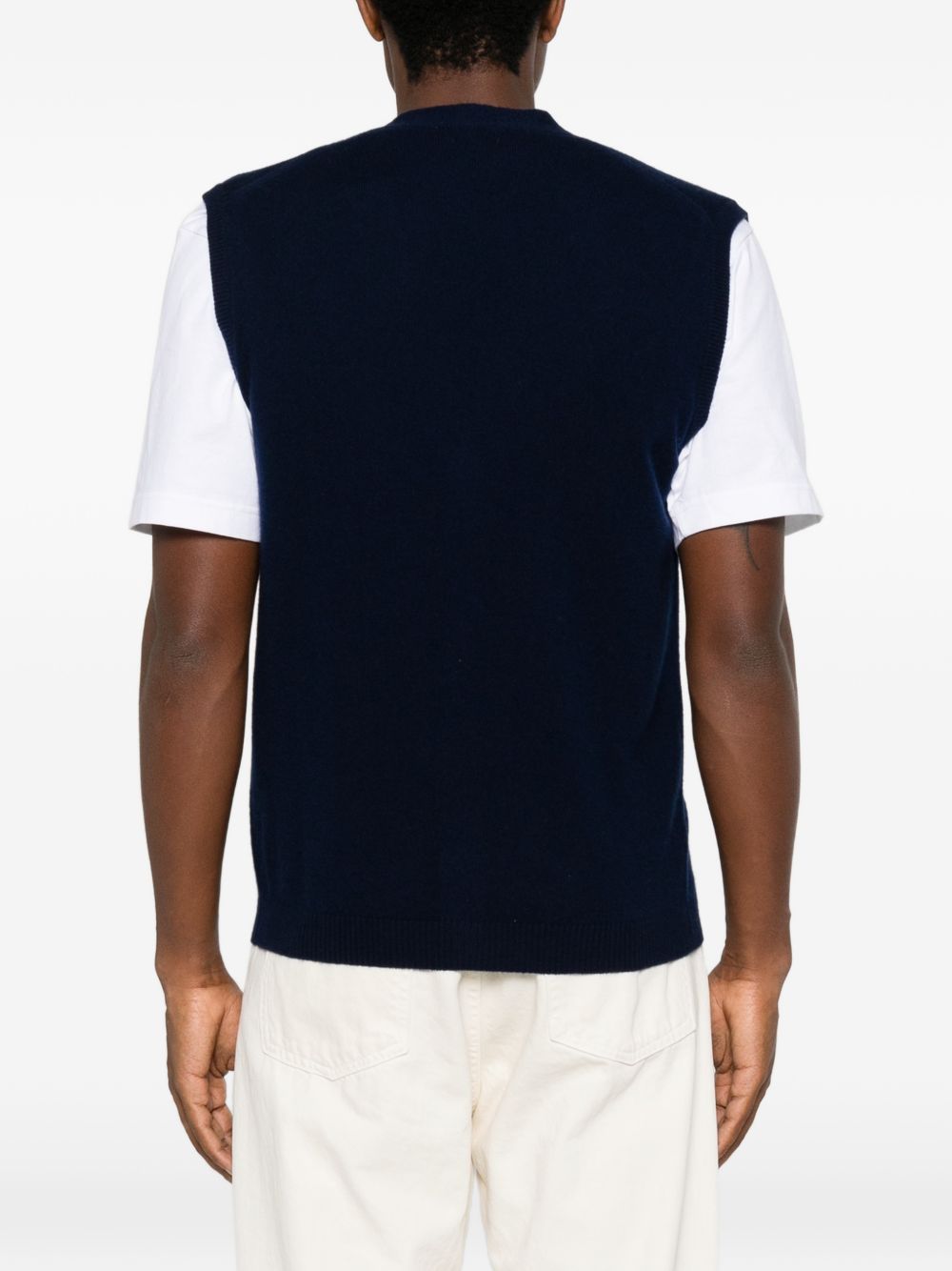 DANIELE FIESOLI Gilet in cashmere blu
